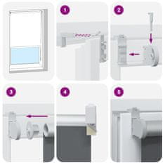 Vidaxl Roleta Blackout bež 130x150 cm Širina tkanine 126,6 cm