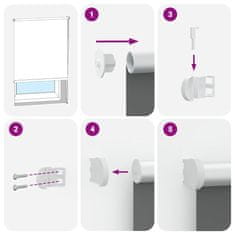 Vidaxl roleta Blackout bež 135x150 cm Širina tkanine 131,6 cm