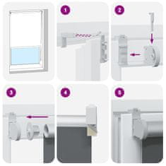 Vidaxl roleta Blackout bež 135x175 cm Širina tkanine 131,6 cm