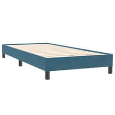Vidaxl Box spring postelja brez vzmetnico temno modra 80x220 cm žamet