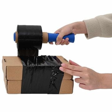 shumee vidaXL raztegljive folije 10 kosov Črna 23 µm 10 cm x 150 m