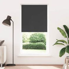 shumee vidaXL Rolo zatemnjena črna 115x230cm tkanina širina 110,7cm poliester