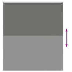 Vidaxl roleta Blackout siv 135x150 cm Širina tkanine 131,6 cm
