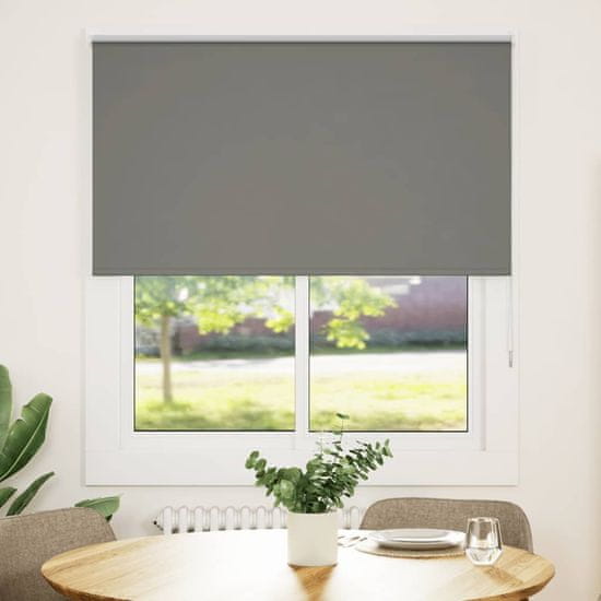 shumee vidaXL roleta Blackout siv 135x130 cm Širina tkanine 131,6 cm