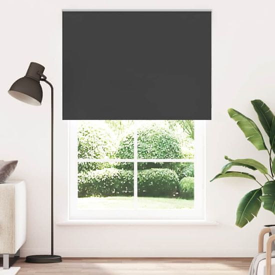 shumee vidaXL roleta Blackout Black 155x230 cm Širina tkanine 151,6 cm