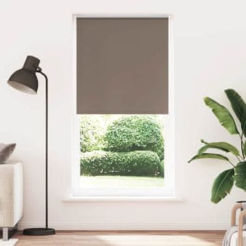 Vidaxl vidaXL Zatemnitvena rolo senčila kavne barve 110x210 cm, širina blaga