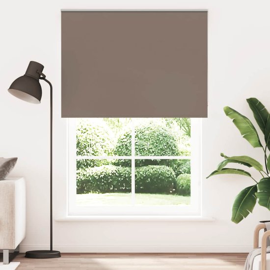 shumee vidaXL Roleta zatemnjena kava 165x230 cm Širina tkanine 161,6 cm