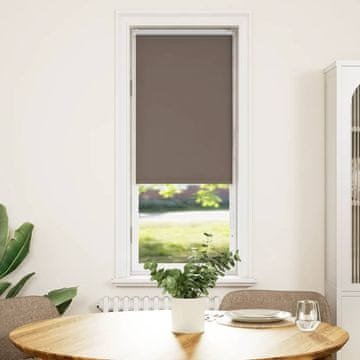 Vidaxl vidaXL Zatemnitvena rolo senčila kavne barve 55x130 cm, širina blaga