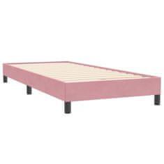Vidaxl Box spring postelja brez vzmetnico roza 80x220 cm žamet