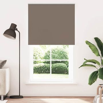 Vidaxl vidaXL Zatemnitvena rolo zavesa kavne barve 130x210 cm, širina blaga