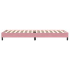 Vidaxl Box spring postelja brez vzmetnico roza 80x220 cm žamet