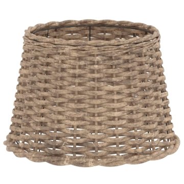 Vidaxl Senčilo za svetilko rjavo Ø40x26 cm pleteno