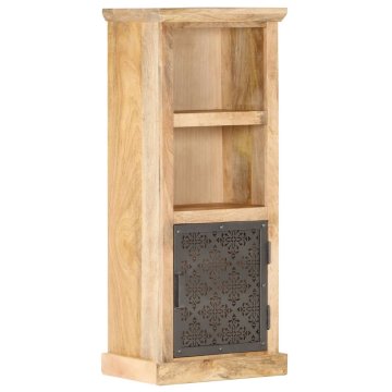 Vidaxl Visoka omarica z vrati 45x32x110 cm trden mangov les
