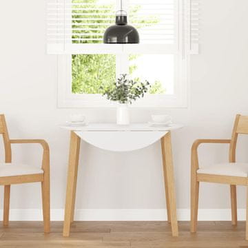 Vidaxl vidaXL Jedilna miza iz naravnega masivnega lesa in gume