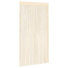 Vidaxl Zavese iz nitk 2 kosa 100x250 cm kremne barve