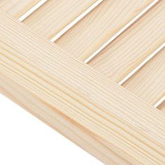 Vidaxl Swing Doors Louvred Design 2 para masivni les borovega lesa