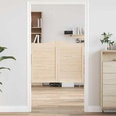 Vidaxl Swing Doors Louvred Design 2 para masivni les borovega lesa
