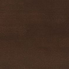 Vidaxl Bar stoli z blazinami 2 kosa Brown Solid Wood Rubber