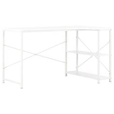 Vidaxl Računalniška miza bela 120x72x70 cm