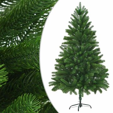 Vidaxl Umetna novoletna jelka z realističnimi iglicami 210 cm zelena