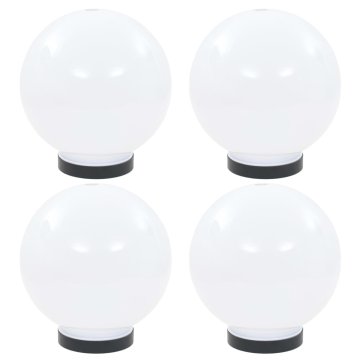 Vidaxl LED okrogle svetilke 4 kosi krogle 20 cm PMMA