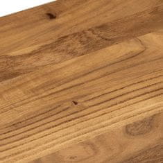Vidaxl Jedilna klop 110x40x46 cm trden akacijev les in jeklo
