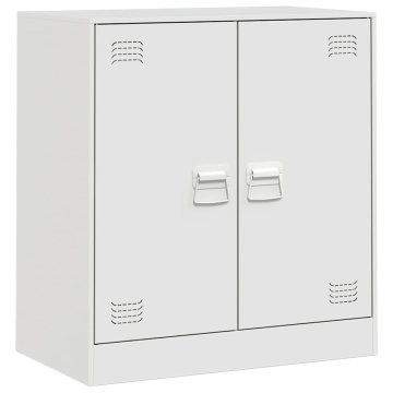 Vidaxl Komoda bela 67x39x73 cm jeklo