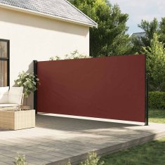 Vidaxl Zložljiva stranska tenda rjava 160x600 cm
