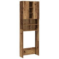 Vidaxl omara za pralni stroj iz starega lesa 64x25,5x190 cm