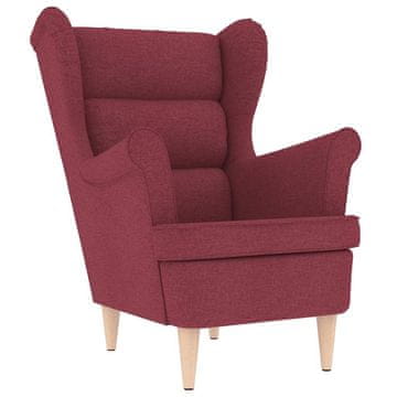 Vidaxl Fotelj Wine Red 74x84x100 cm Tkanina
