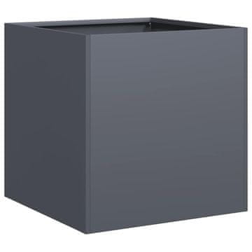 Vidaxl Sadilnik antracit 40x40x40 cm Hladno valjano jeklo