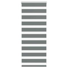 shumee vidaXL Zebra senčilo temno sivo 55x100 cm tkanina širina 50,9 cm