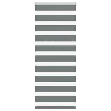 shumee vidaXL Zebra senčilo temno sivo 55x100 cm tkanina širina 50,9 cm
