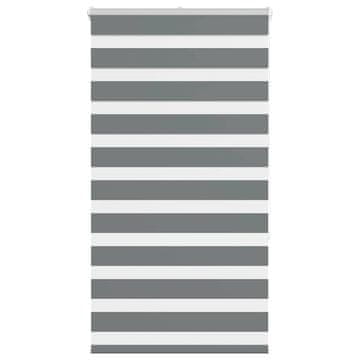 shumee vidaXL Zebra senčilo temno sivo 75x150 cm tkanina širina 70,9 cm