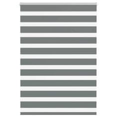 shumee vidaXL Zebra senčilo temno sivo 95x150 cm tkanina širina 90,9 cm