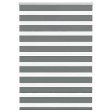 shumee vidaXL Zebra senčilo temno sivo 95x150 cm tkanina širina 90,9 cm