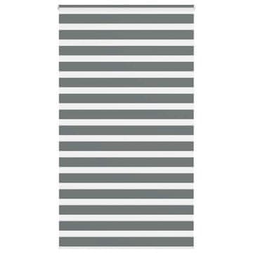 shumee vidaXL Zebra senčilo temno sivo 135x200 cm tkanina širina 130,9 cm