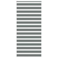 shumee vidaXL Zebra senčilo temno sivo 115x200 cm tkanina širina 110,9 cm