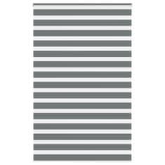 shumee vidaXL Zebra senčilo temno sivo 140x230 cm tkanina širina 135,9 cm