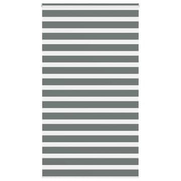 shumee vidaXL Zebra senčilo temno sivo 120x230 cm tkanina širina 115,9 cm