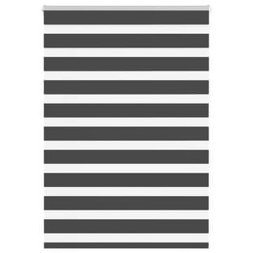 Vidaxl idaXL Zebra senčilo črna 105x150 cm tkanina širina 100,9 cm poliester