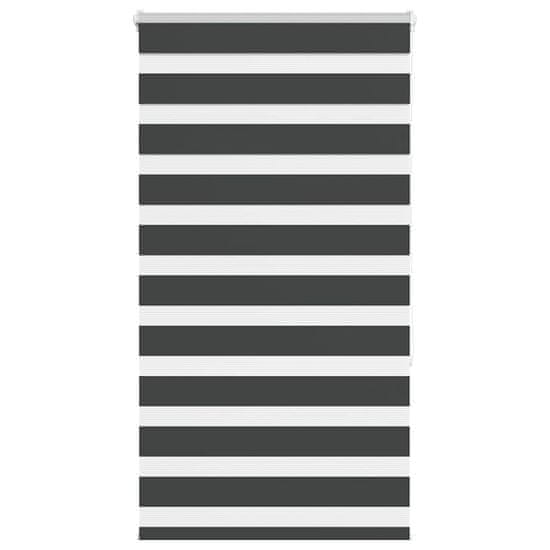 shumee idaXL Zebra senčilo črna 70x150 cm tkanina širina 65,9 cm poliester