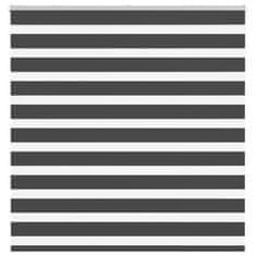 shumee idaXL Zebra senčilo črna 140x150 cm tkanina širina 135,9 cm poliester