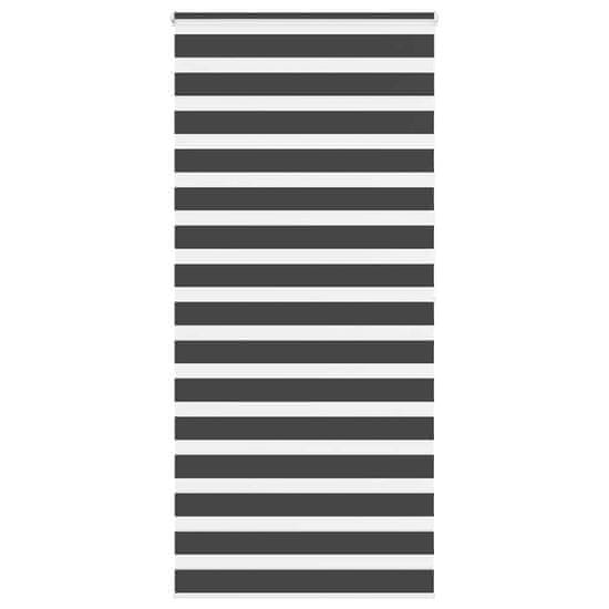 shumee idaXL Zebra senčilo črna 105x200 cm tkanina širina 100,9 cm poliester