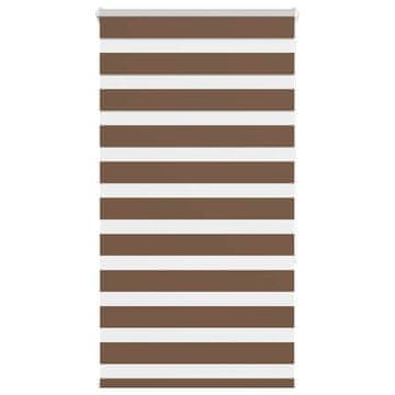 Vidaxl Zebra senčilo rjave 70x150 cm tkanina širina 65,9cm poliester