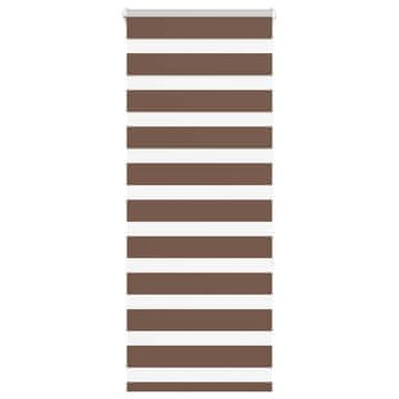 Vidaxl Zebra senčilo rjave 60x150 cm tkanina širina 55,9cm poliester