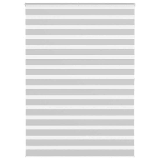 shumee vidaXL Zebra senčilo svetlo sivo 165x200 cm tkanina širina 160,9 cm