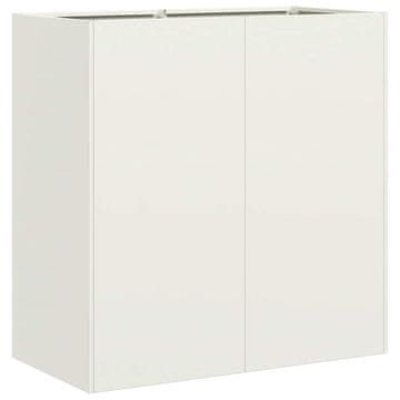 Vidaxl Sadilnik Bela 80x40x80 cm Hladno valjano jeklo