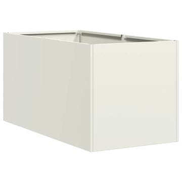 Vidaxl Sadilnik Bela 40x80x40 cm Hladno valjano jeklo