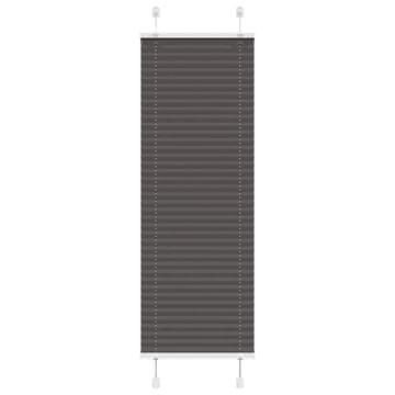 Vidaxl Plisirana žaluzija črna 45x100 cm Širina tkanine 44,4 cm